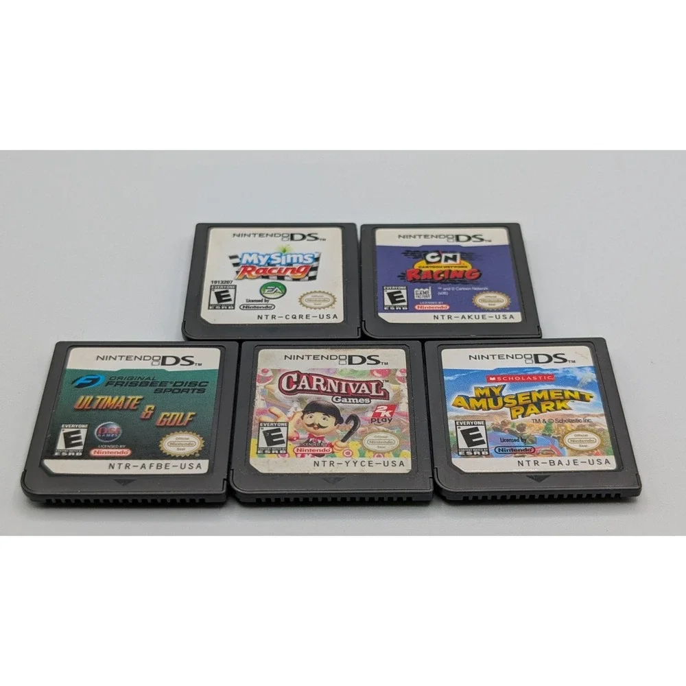 Nintendo DS Racing And Amusement Based Games Mixed Lot of 5 Cartridges Only